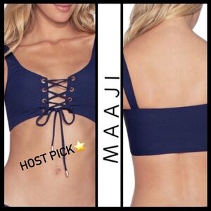 NWOT ⭐️HP⭐️Maaji Dazzling 4-Way Reversible Bikini Top